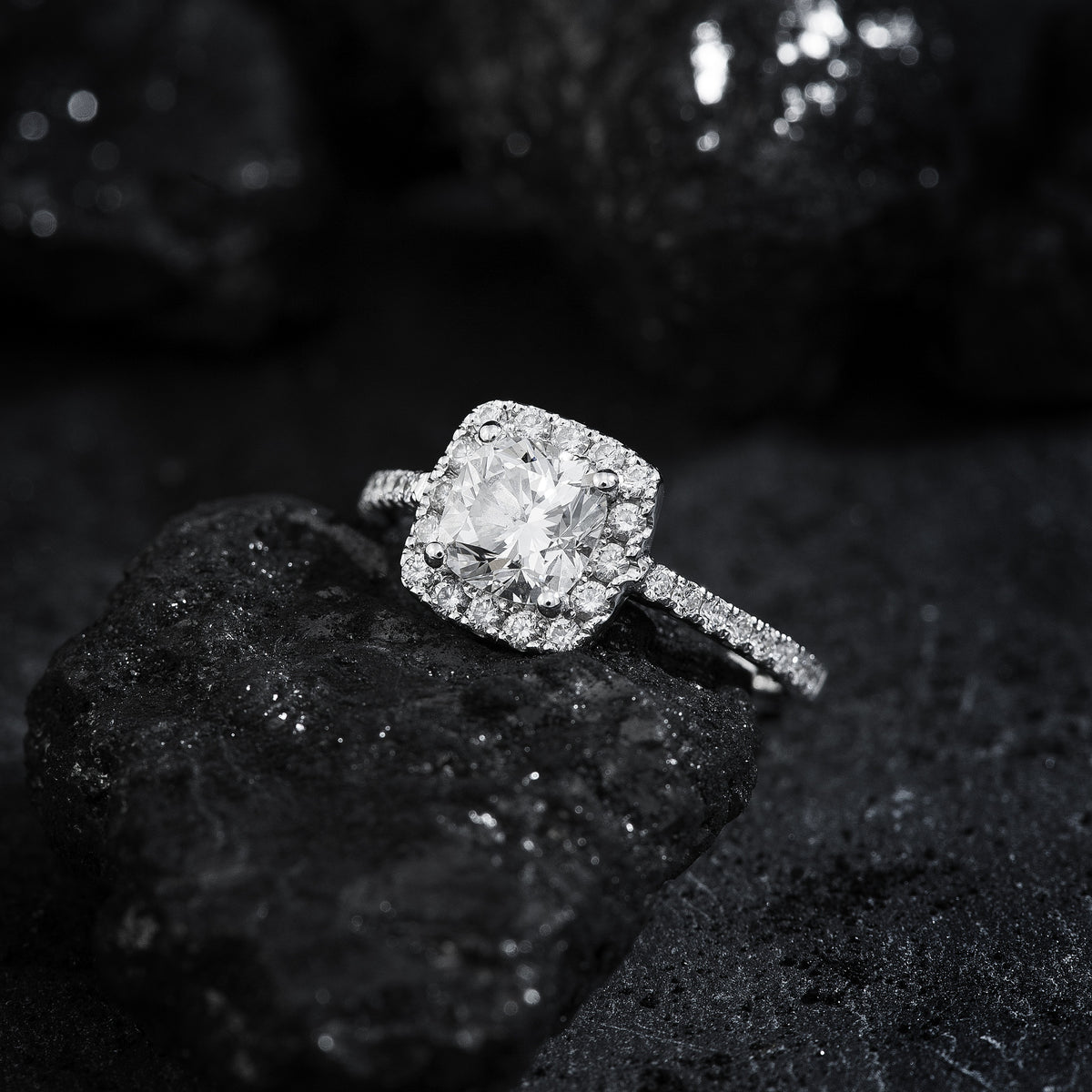 Cushion Engagement Ring